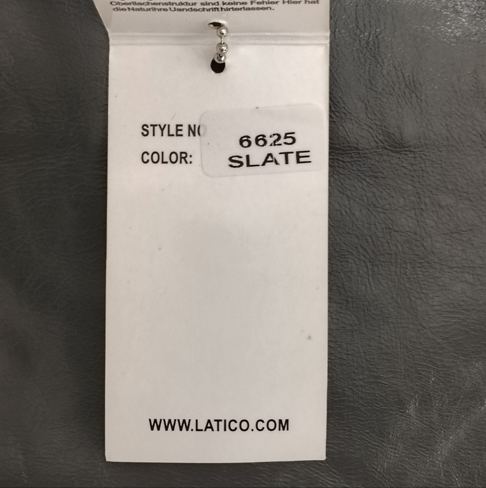 Latico USA Genuine Leather Slate Gray Tote Bag NEW - Picture 4 of 7